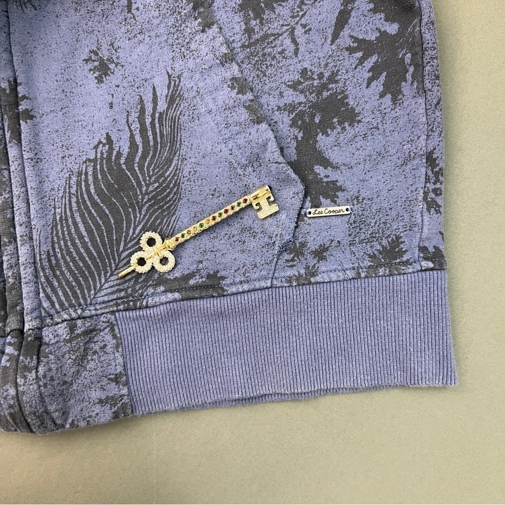 LEE COOPER ZIP UP FLORAL PRINT HOODIE - Picture 4 of 7